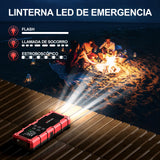 Arrancador de Coche 8000/9000A con Compresor 150 PSI – Booster Batería Portátil para Gasolina y Diésel