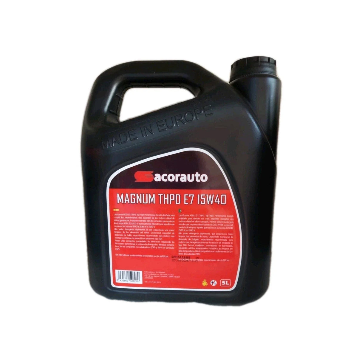 Aceite Motor Sacorauto 15W40 5L – Lubricante para Camión y Vehículos Diésel