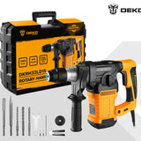 Martillo Perforador DEKO DKRH32LD1 2000W 220V – Taladro de Impacto y Demolición Multifuncional con 6 Accesorios