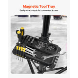 Soporte de Reparación de Bicicletas SucceBuy Plegable – Caballete de Trabajo Ajustable Alta Resistencia (30-50 kg), Soporte de Mantenimiento para MTB y Bicicleta de Carretera
