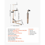 Soporte de Reparación de Bicicletas SucceBuy Plegable – Caballete de Trabajo Ajustable Alta Resistencia (30-50 kg), Soporte de Mantenimiento para MTB y Bicicleta de Carretera