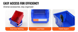 Contenedor de almacenamiento SucceBuy, contenedor organizador apilable de 24 Uds., estante escalonado independiente de 5x4x3 pulgadas para contenedor de apilamiento colgante de garaje