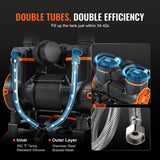 Compresor de aire portátil SucceBuy 900W 1450W 1800W silencioso sin aceite, bomba de inflado para neumáticos coche moto y herramientas