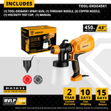 Pistola Pulverizadora DEKO 20V/220V – Pintura Eléctrica de Alta Potencia con 3 Boquillas para Principiantes