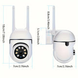 Cámara de seguridad WiFi inalámbrica 1080P HD Ease Life 2 unidades con visión nocturna en color, audio bidireccional y rotación 360° Pan/Tilt/Zoom para interior y exterior