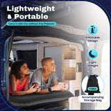 Cama Inflable para Coche con Bomba y Almohada – Colchón Hinchable Plegable Universal para Asiento Trasero, Cojín Flocado Portátil para Viajes