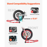 Soporte Elevador para Motocicleta SucceBuy 850 lb – Caballete Delantero y Trasero con Horquilla Doble y Soporte Basculante