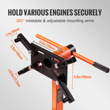 Soporte de Motor SucceBuy 750/1300/1500 lb – Caballete Giratorio 360° para Reparación de Vehículos