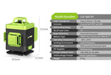 Nivel Láser Verde 4D 16 Líneas con Soporte y Mando a Distancia – Nivelador Automático Horizontal y Vertical, Alta Precisión para Construcción