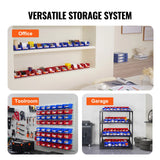 Contenedor de almacenamiento SucceBuy, contenedor organizador apilable de 24 Uds., estante escalonado independiente de 5x4x3 pulgadas para contenedor de apilamiento colgante de garaje