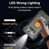 Arrancador de Coche 4 en 1 4000A con Compresor 150 PSI – Power Bank 59.2Wh e Inflador Digital 12V