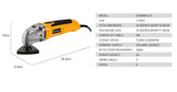Herramienta Oscilante DEKO DKOM40LD1 220V – Multiherramienta con Velocidad Variable para Carpintería y DIY