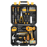 Kit de Herramientas DEKO 8V Inalámbrico – Taladro 3/8” 10 mm Sin Llave con Accesorios para Hogar