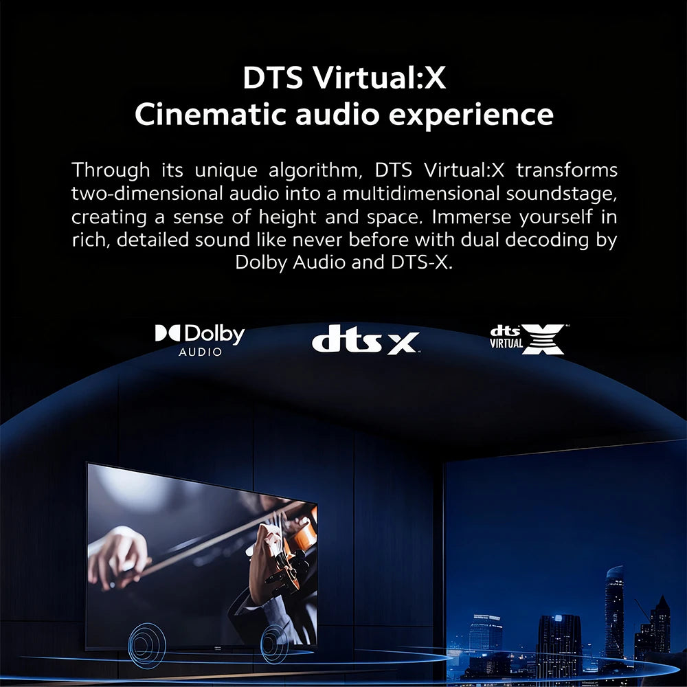 Smart TV Xiaomi TV A 32 pulgadas HD con Dolby Audio, DTS-X y DTS Virtual:X, diseño metálico compacto y sonido envolvente