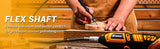 DEKO Kit de Herramientas Rotativas Eléctricas – Mini Multiherramienta para Madera y Metal (Amoladora y Perforadora)