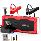 Arrancador de Coche 8000/9000A con Compresor 150 PSI – Booster Batería Portátil para Gasolina y Diésel