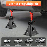 1 par de soporte de gato de elevación de rueda de coche de 3 toneladas/6 toneladas, soporte de gato de seguridad para reparación de automóviles, soporte de neumático de coche, soporte de seguridad para reparación de marc