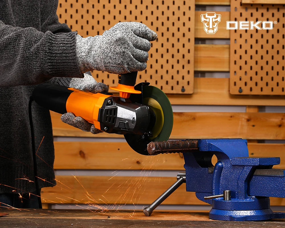 Amoladora Angular DEKO 115 mm 800W 11.000 RPM – Herramienta Eléctrica para Madera y Metal