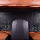 Alfombrillas de Goma Universales para Coche 4 Piezas – Negro Recortables, Antideslizantes y Resistentes al Agua (2 Delanteras + 2 Traseras)
