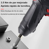 Juego de Destornillador Eléctrico Multifunción 47 Piezas – Inalámbrico con Batería de Litio