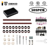 Herramienta Rotativa DEKO Grabador Abrasivo – Kit de Accesorios para Lijar, Pulir y Cortar