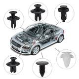 Estuche de herramientas de reparación para el automóvil, kit que incluye remache, clip, herramienta de extracción de embellecedor de panel de puerta, desmontaje de interior automático y palanca de coche