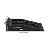 2 Rampas de Servicio para Coche 16.000 lb – Rampas Universales Reforzadas de Perfil Bajo para Vehículos y Camiones