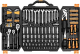 DEKO DKMT192 Juego de Herramientas Mecánicas 192 Piezas – Kit Completo de Llaves de Tubo con Estuche para Reparación de Automóviles y Bricolaje
