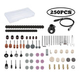 Herramienta Rotativa DEKO Grabador Abrasivo – Kit de Accesorios para Lijar, Pulir y Cortar