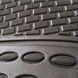 Alfombrillas de Goma Universales para Coche 4 Piezas – Negro Recortables, Antideslizantes y Resistentes al Agua (2 Delanteras + 2 Traseras)