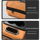 Caja Reposabrazos de Coche con Portavasos y Almacenamiento Lateral – Cojín Elevador con Soporte para Pañuelos y Cubierta Interior