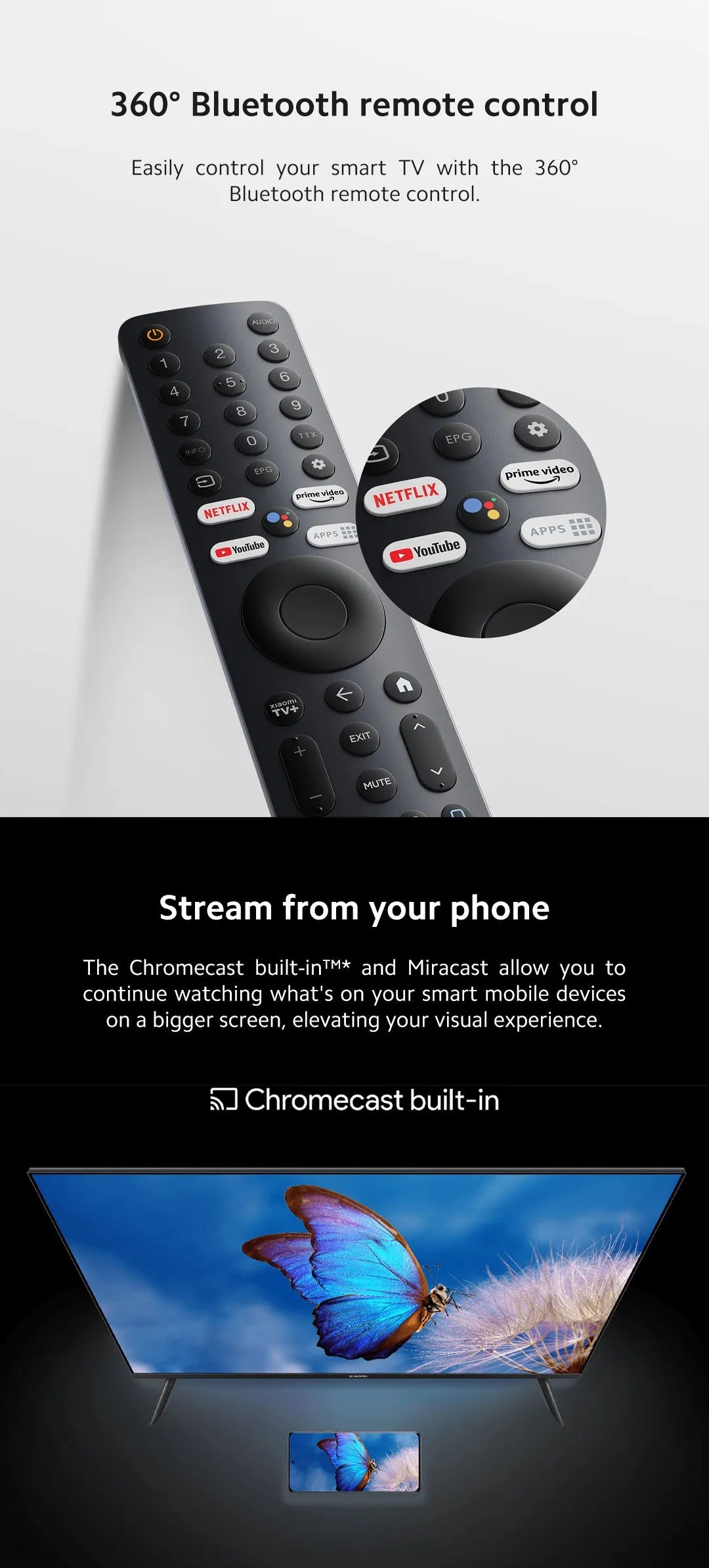 Smart TV Xiaomi TV A 32 pulgadas HD con Dolby Audio, DTS-X y DTS Virtual:X, diseño metálico compacto y sonido envolvente