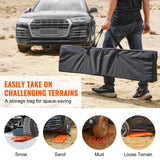 SucceBuy Placas de tracción de 10 toneladas con placas de recuperación de material PP para camioneta de vehículos todoterreno SUV RV par esteras de tracción de neumáticos