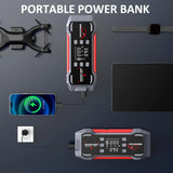 Arrancador de Coche 8000/9000A con Compresor 150 PSI – Booster Batería Portátil para Gasolina y Diésel