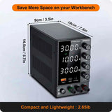 Fuente de Alimentación de Laboratorio Ajustable CC 30V/60V/120V – 5A/10A/3A con Pantalla LCD y Salida Estabilizada