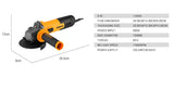 Amoladora Angular DEKO 115 mm 800W 11.000 RPM – Herramienta Eléctrica para Madera y Metal