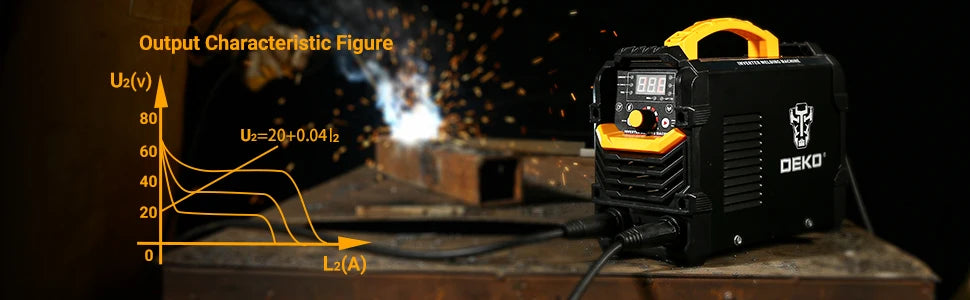 Estación de Soldadura DEKO LCD 220V MMA 160A – Inverter IGBT con Pantalla Digital y Accesorios