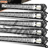 Barra LED UNISHINE 12D Slim 20-52” – Luz Off-Road 12V/24V para SUV y 4x4 con Haz Combinado Flood/Spot