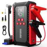 Arrancador de Coche 8000/9000A con Compresor 150 PSI – Booster Batería Portátil para Gasolina y Diésel