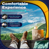 Cama Inflable para Coche con Bomba y Almohada – Colchón Hinchable Plegable Universal para Asiento Trasero, Cojín Flocado Portátil para Viajes