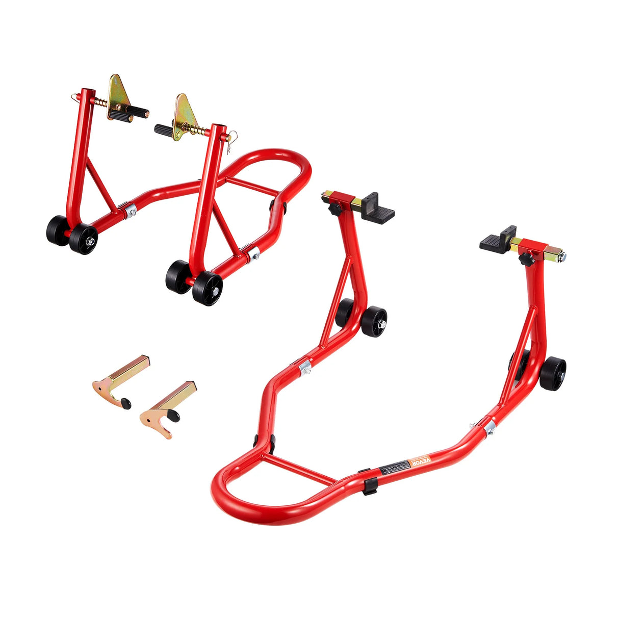 Soporte Elevador para Motocicleta SucceBuy 850 lb – Caballete Delantero y Trasero con Horquilla Doble y Soporte Basculante