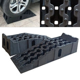 2 Rampas de Servicio para Coche 16.000 lb – Rampas Universales Reforzadas de Perfil Bajo para Vehículos y Camiones