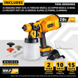 Pistola Pulverizadora DEKO 20V/220V – Pintura Eléctrica de Alta Potencia con 3 Boquillas para Principiantes
