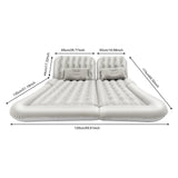 Cama Inflable para Coche con Bomba y Almohada – Colchón Hinchable Plegable Universal para Asiento Trasero, Cojín Flocado Portátil para Viajes