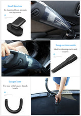 Aspiradora de mano inalámbrica, potente succión ciclónica, limpieza Interior de coche, portátil, recargable para pelo de mascotas en casa