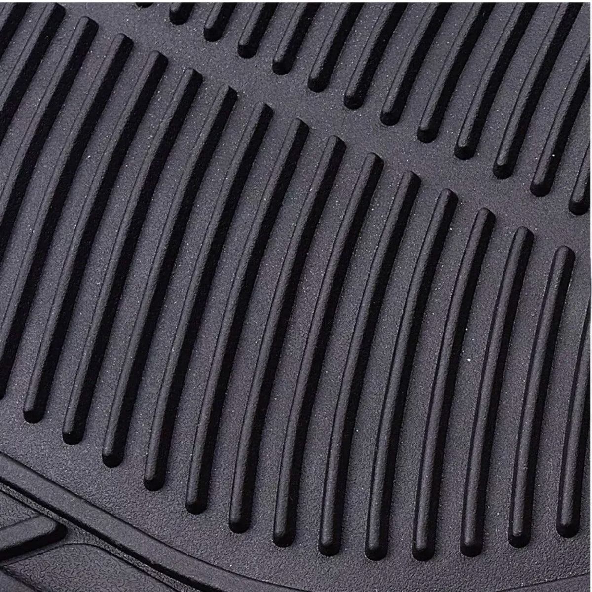 Alfombrillas de Goma Universales para Coche 4 Piezas – Negro Recortables, Antideslizantes y Resistentes al Agua (2 Delanteras + 2 Traseras)