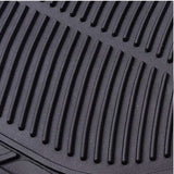 Alfombrillas de Goma Universales para Coche 4 Piezas – Negro Recortables, Antideslizantes y Resistentes al Agua (2 Delanteras + 2 Traseras)
