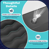 Cama Inflable para Coche con Bomba y Almohada – Colchón Hinchable Plegable Universal para Asiento Trasero, Cojín Flocado Portátil para Viajes