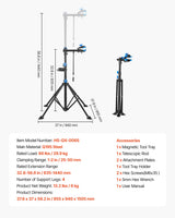 Soporte de Reparación de Bicicletas SucceBuy Plegable – Caballete de Trabajo Ajustable Alta Resistencia (30-50 kg), Soporte de Mantenimiento para MTB y Bicicleta de Carretera