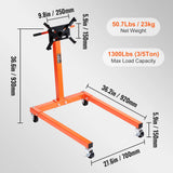 Soporte de Motor SucceBuy 750/1300/1500 lb – Caballete Giratorio 360° para Reparación de Vehículos